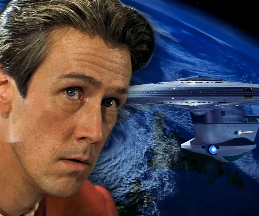 John Harriman and Enterprise-B in Star Trek