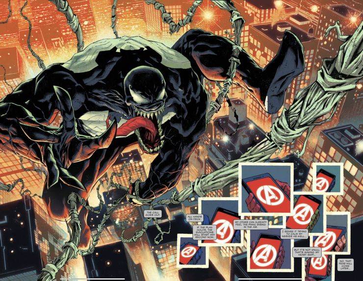 Venom Unites The Avengers in King in Black #1 Preview