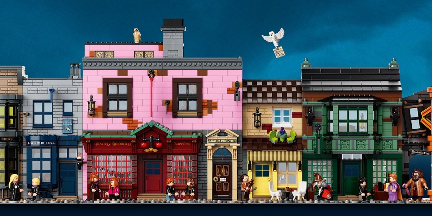 Massive Harry Potter Diagon Alley LEGO Set Launches With 16 Minifigures