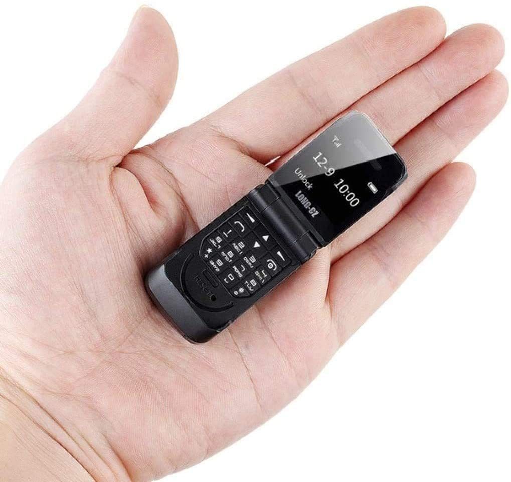 LONG-CZ J9 World Mini Smallest Flip Mobile Phone B07NS7YDKS -1