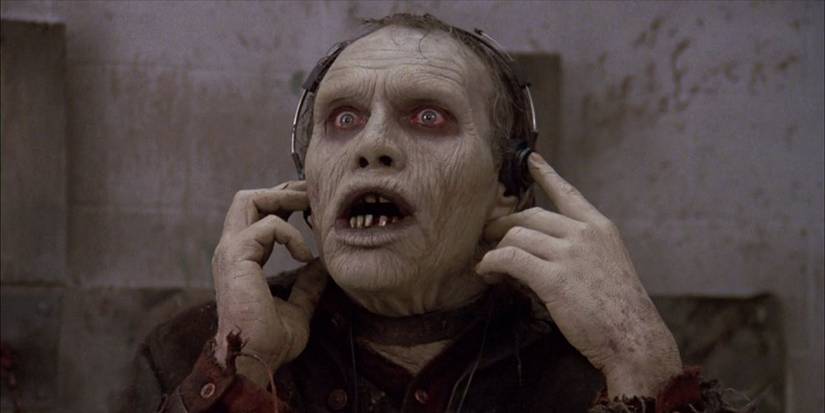 Bub Zombie with headphones in Day of the Dead.