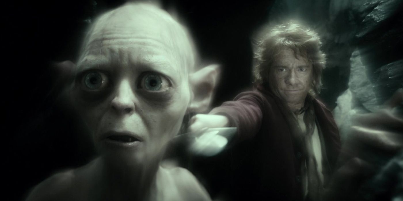 lord of the rings bilbo baggins turning into gollum