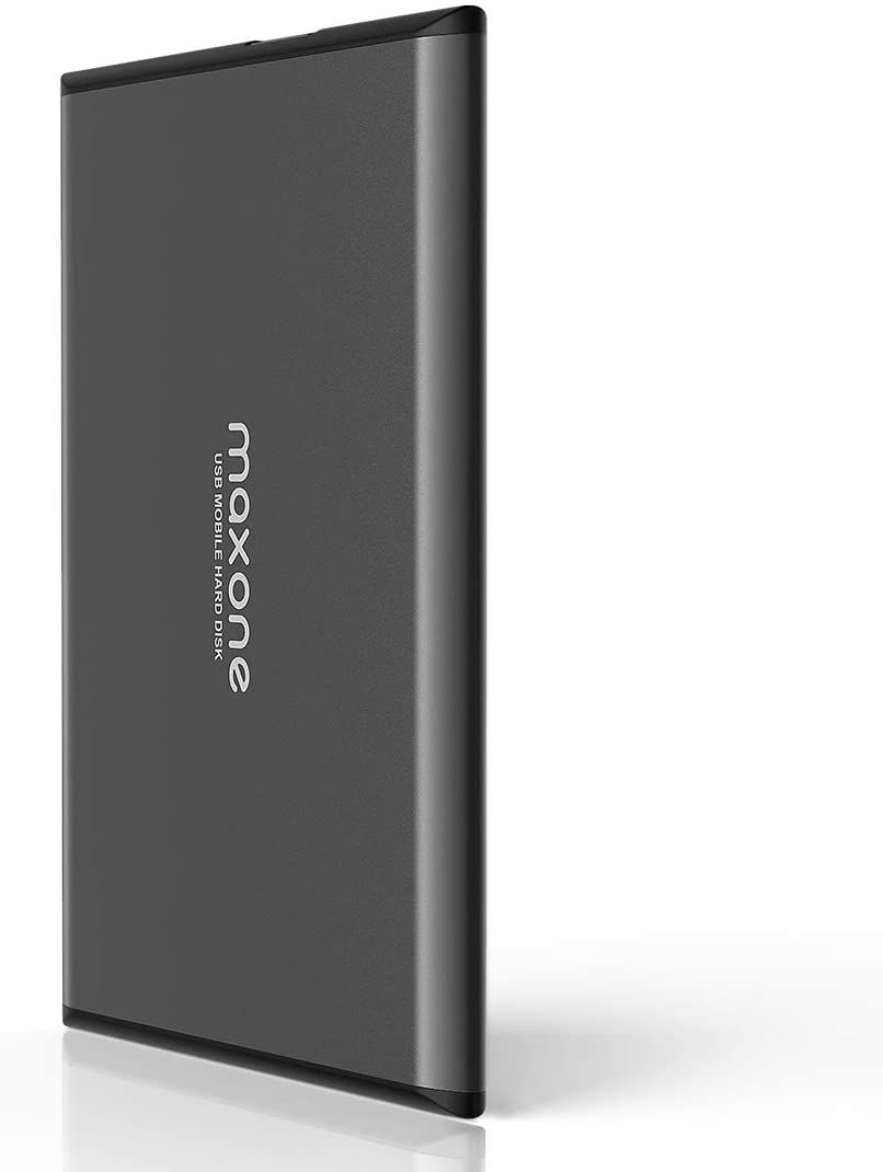 Maxone 500GB Ultra Slim Portable External Hard Drive (9.60) a