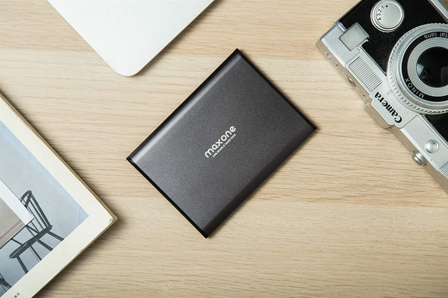 Maxone 500GB Ultra Slim Portable External Hard Drive (9.60) c