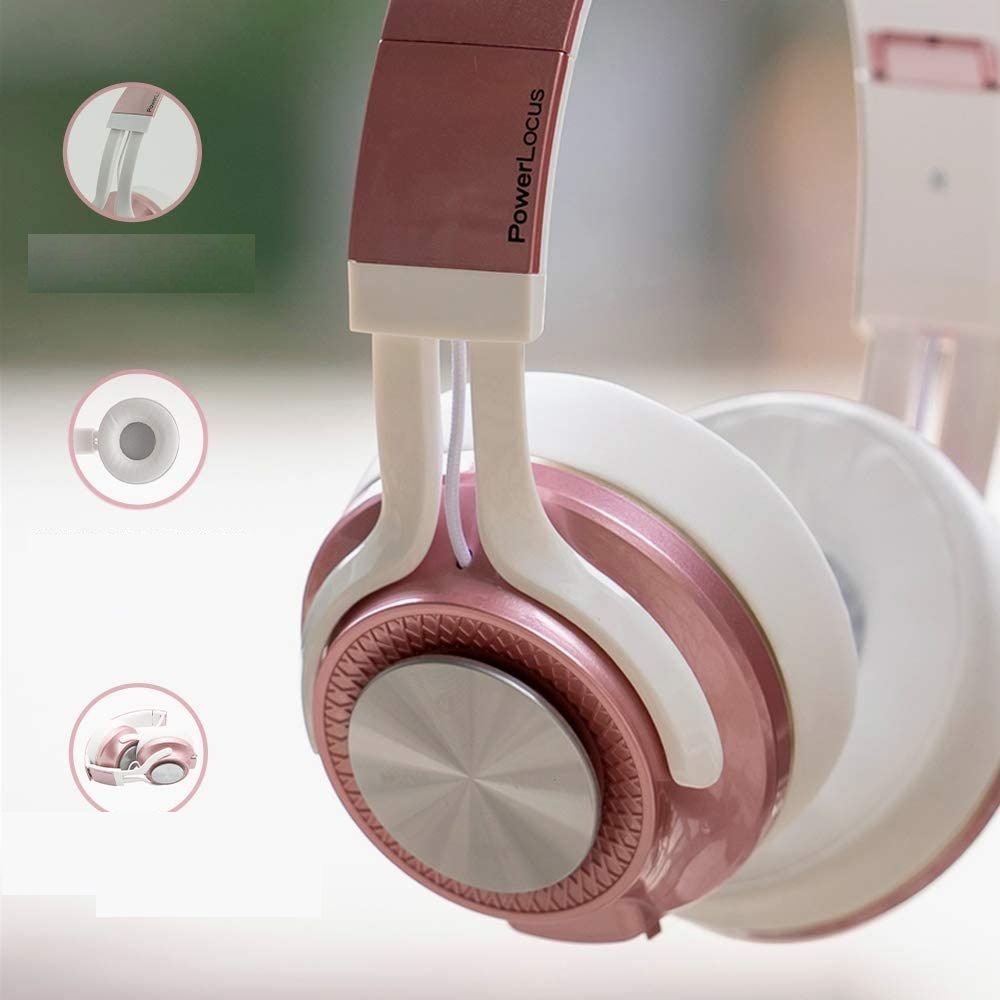 PowerLocus P3 Bluetooth Headphones Over-Ear, (3)