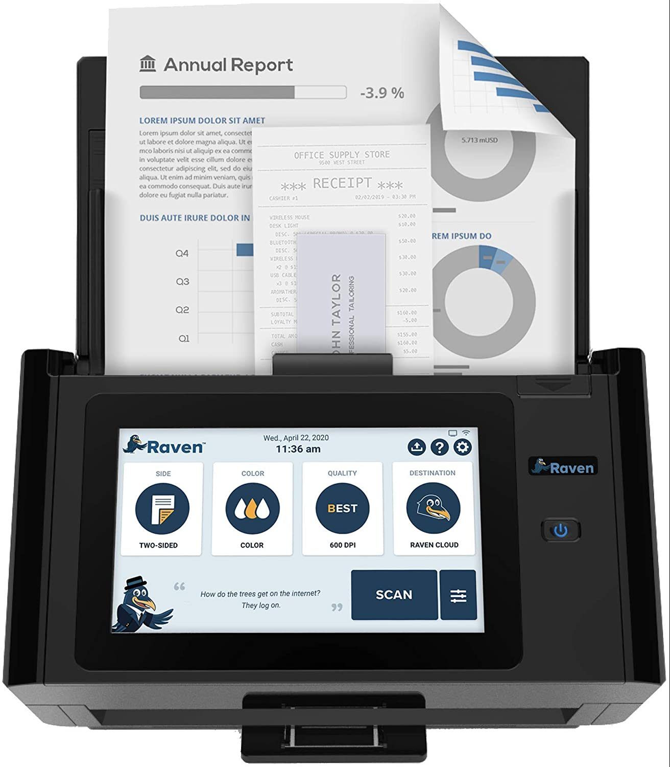 Raven Pro Document Scanner B087D498KR -1
