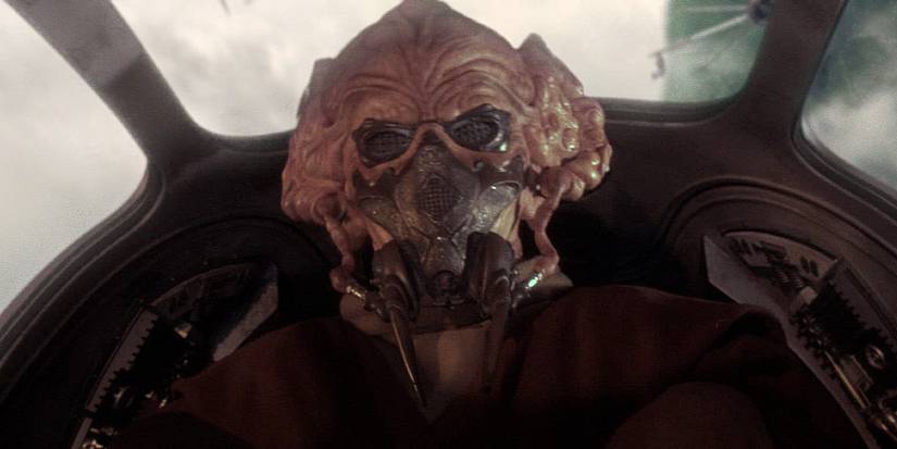 Plo Koon flying a ship in Attack of the Clones 