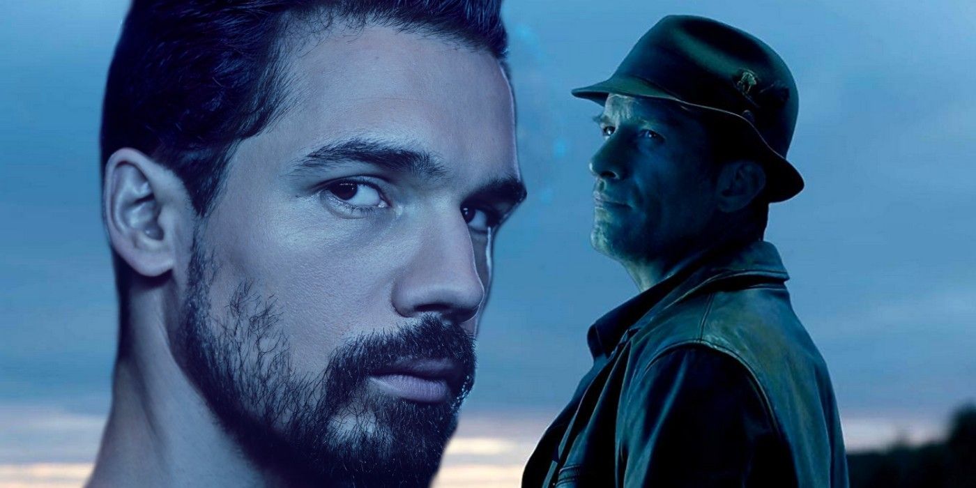 Steven Strait as Holden and Thomas Jane as Miller in The Expanse