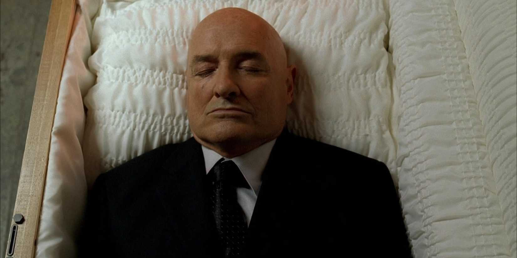 Terry O'Quinn as John Locke in the coffin Lost