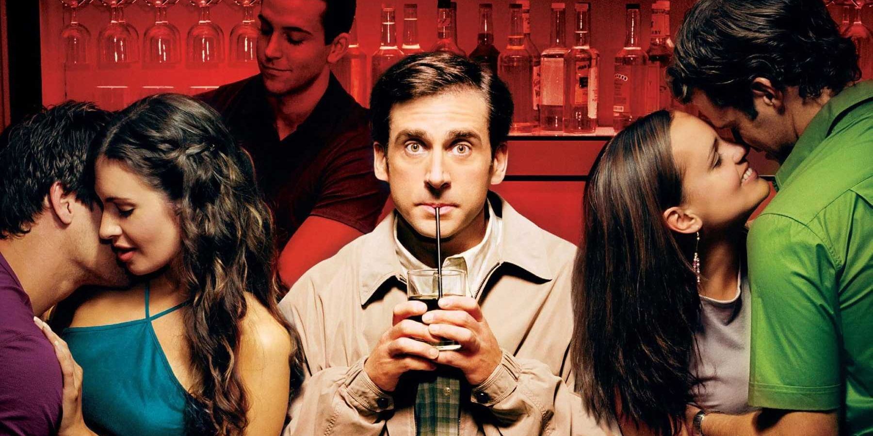 Steve Carell on The 40-Year-Old Virgin poster