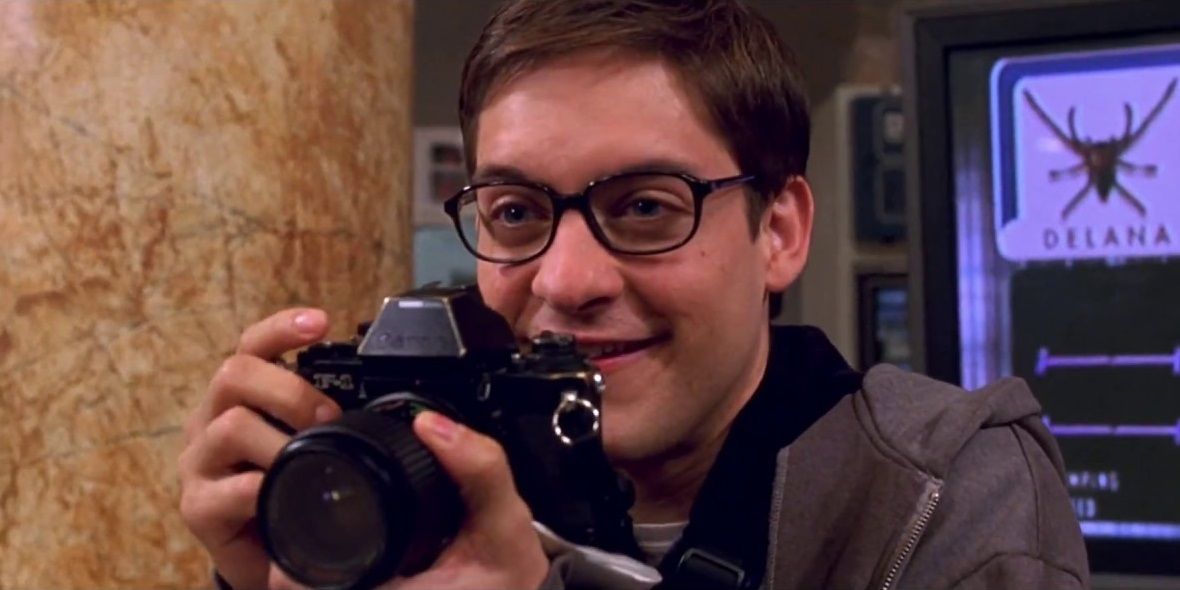 Tobey Maguire as Peter Parker in Spider Man