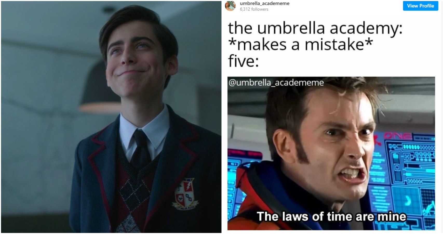 Number 5 Umbrella Academy Meme