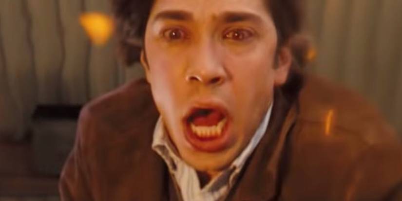 Justin Long looking horrified in the Drag Me to Hell ending