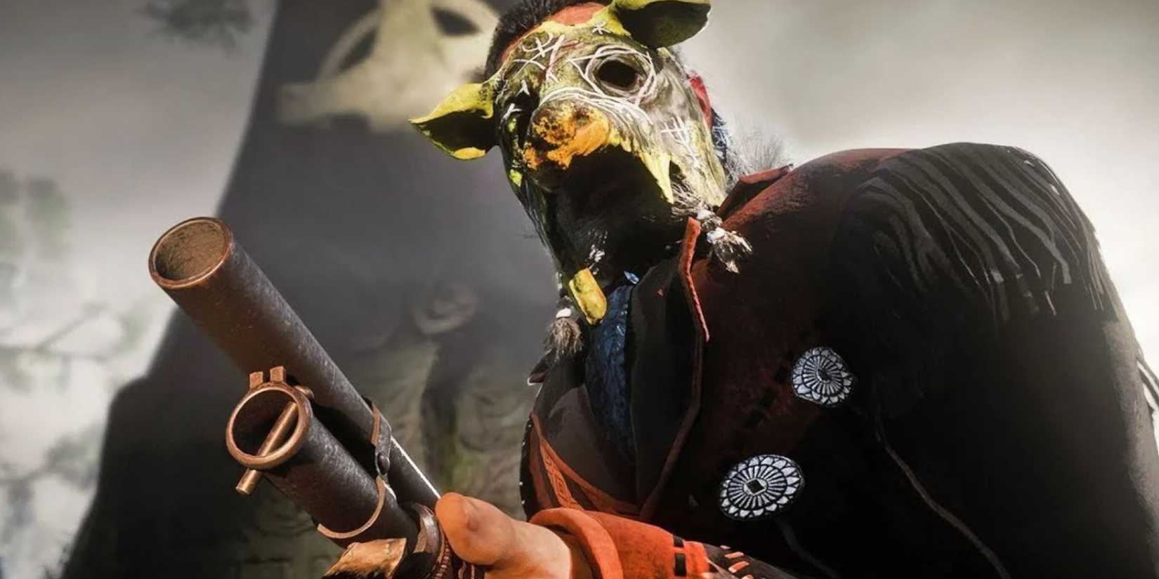 Halloween mask in Red Dead Redemption 2.