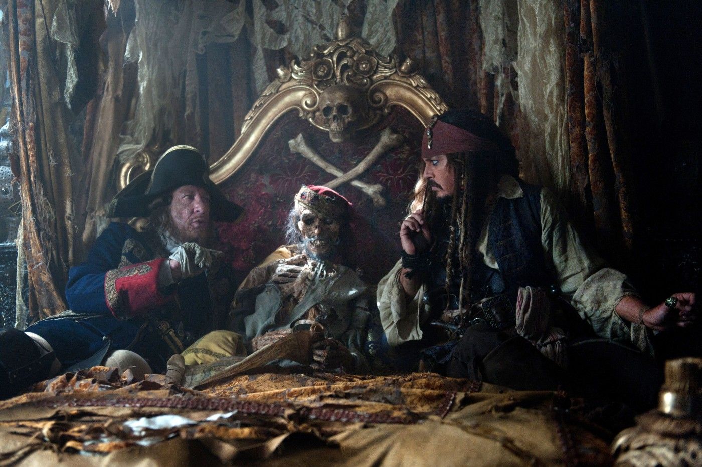 Barbossa and Jack On Stranger Tides