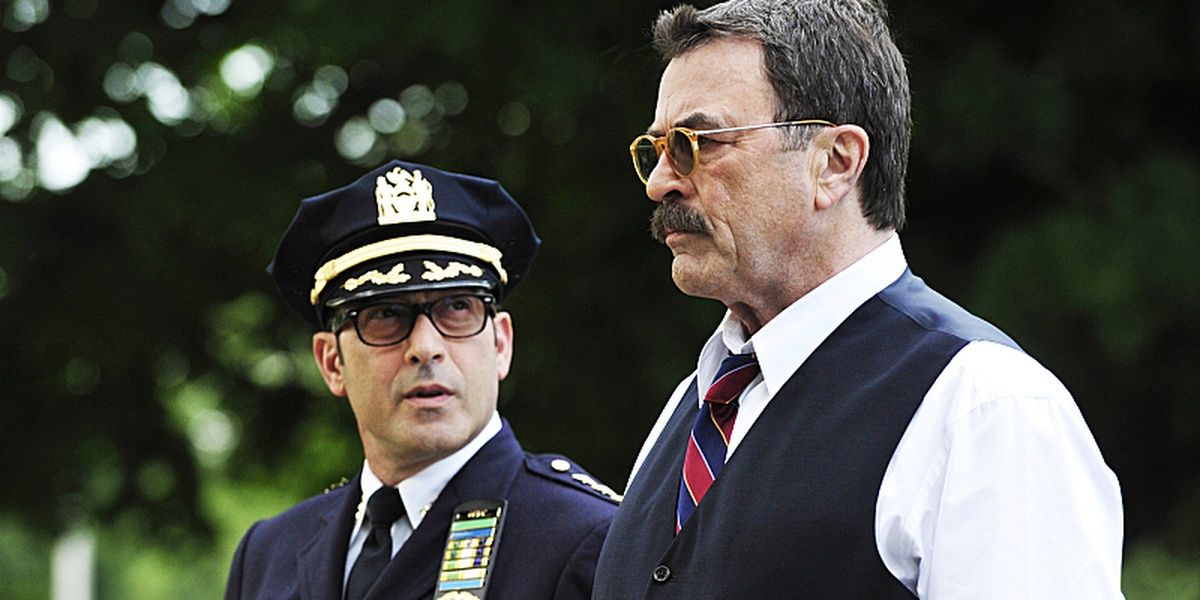 Frank with a fellow officer in Blue Bloods