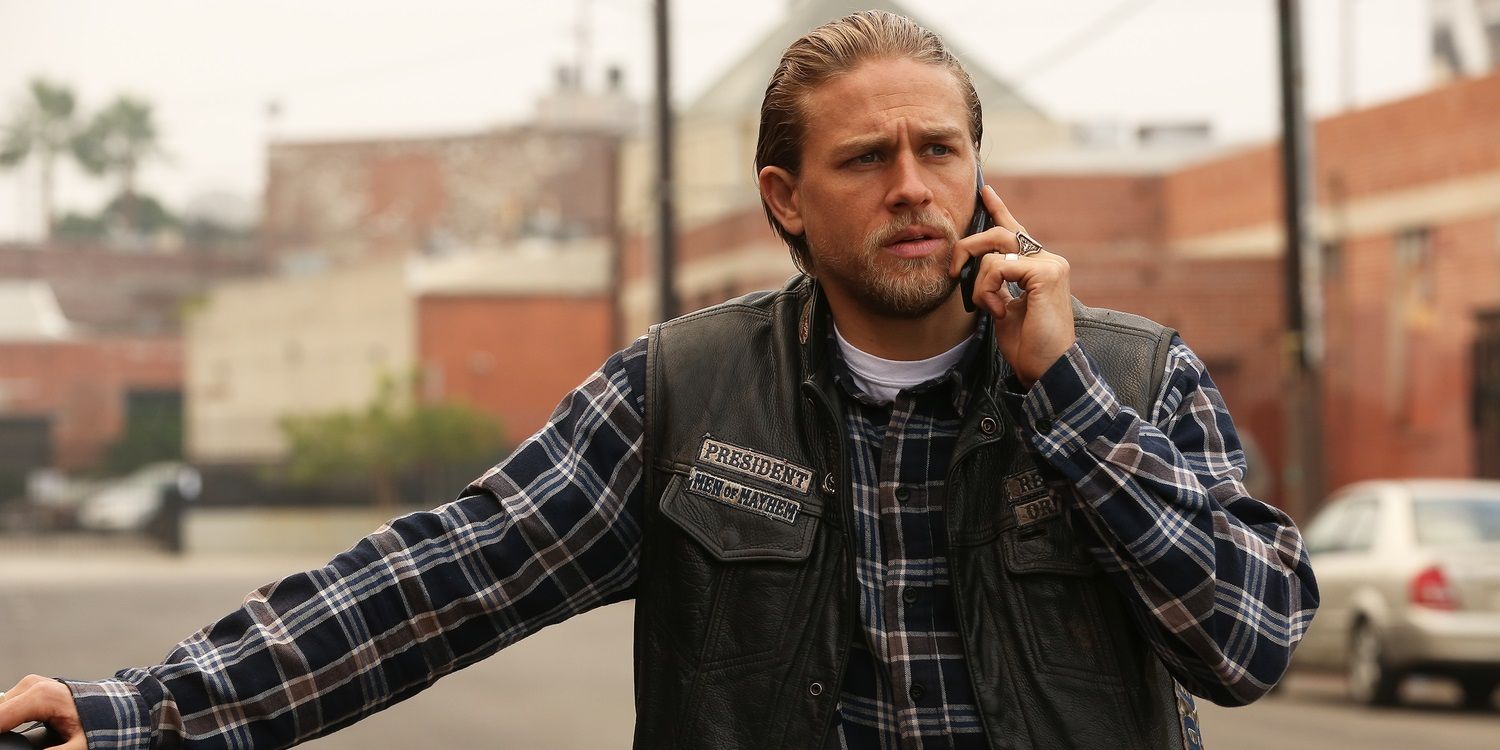 Charlie Hunnam as Jax Teller in Sons of Anarchy