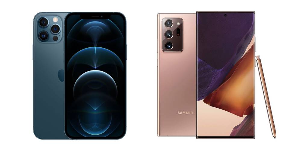 Iphone 12 Pro Max Vs Galaxy Note 20 Ultra Screen Rant