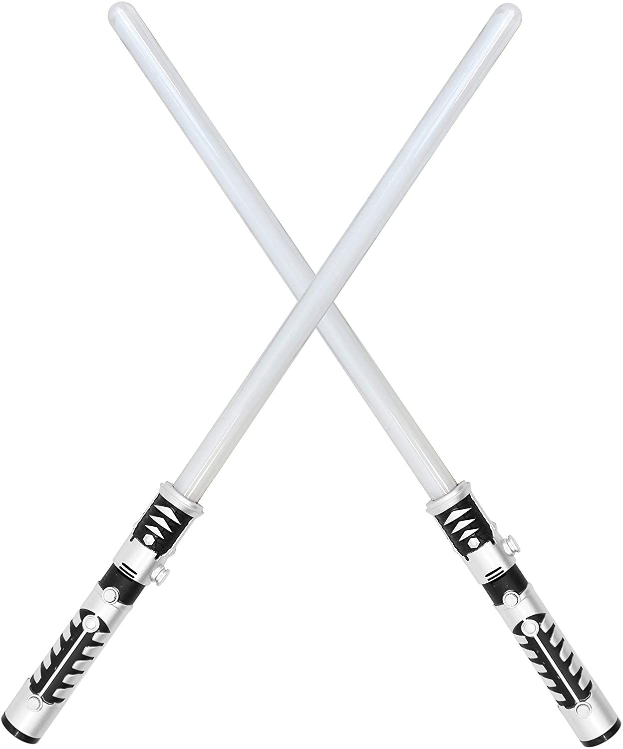JOYIN Light Up Saber 2-in-1 LED FX Dual Light Swords Set with Sound c