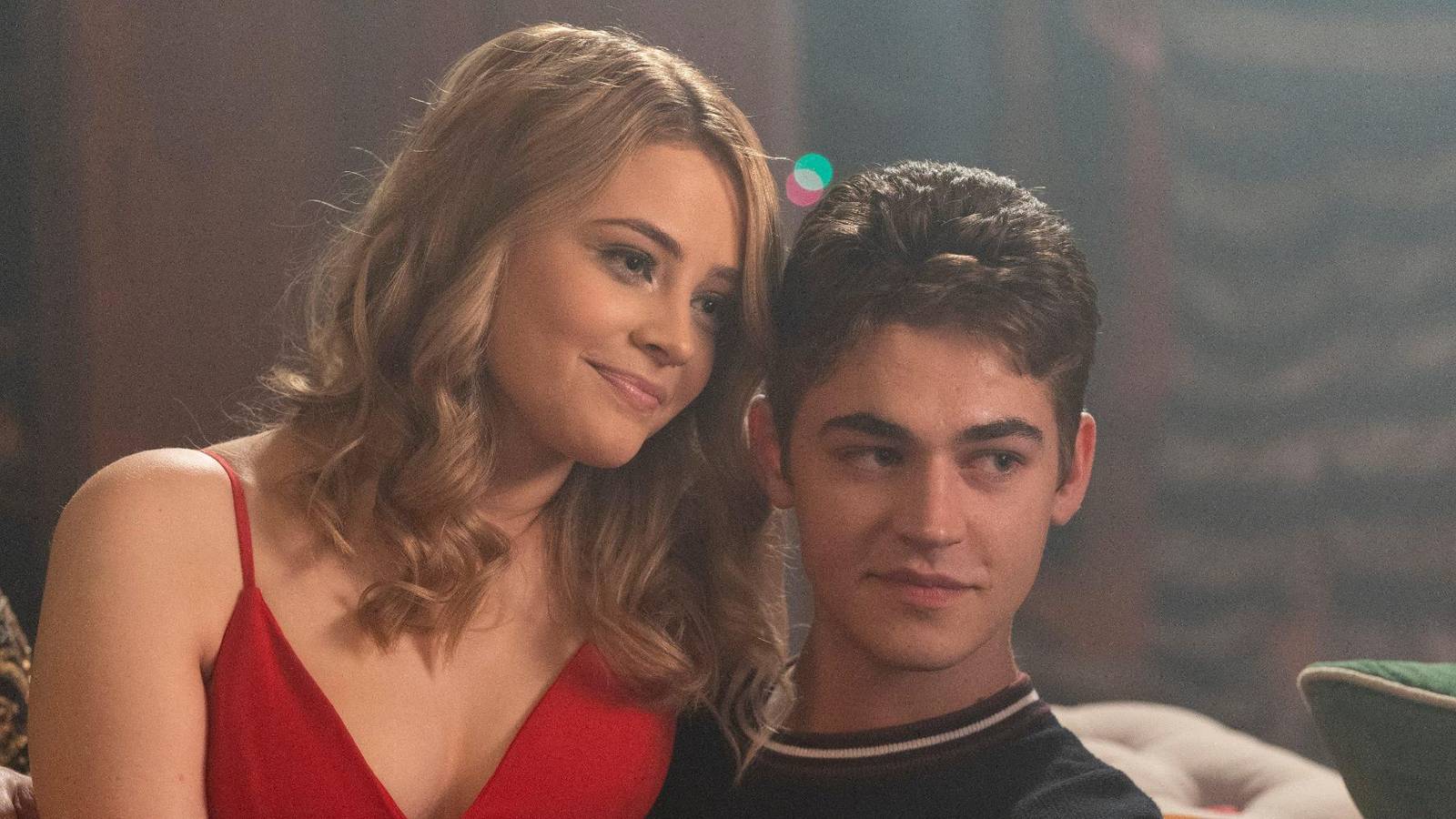 after we collided red dress Josephine Langford on Bringing Out a New Side of Tessa in "After We Collided "