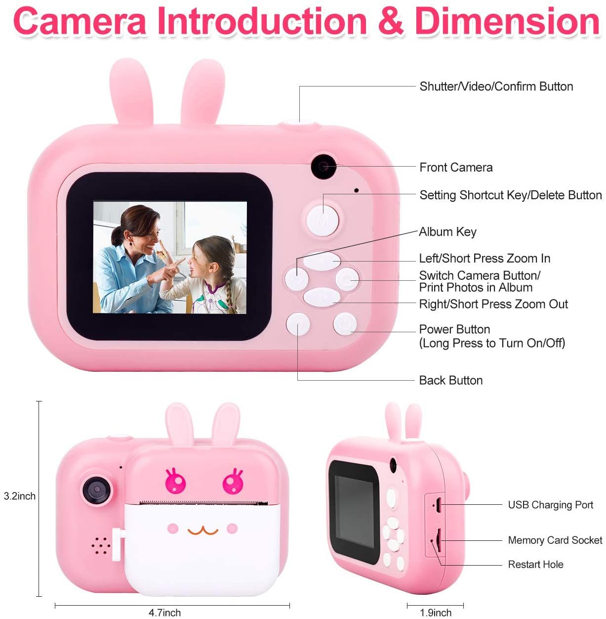 MINIBEAR Instant Camera for Kids (3)