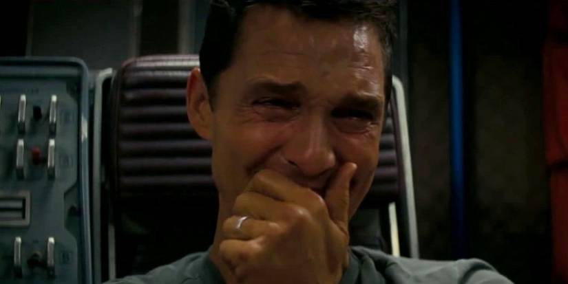 Matthew McConaughey crying in Interstellar