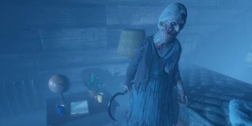 Призрак с серпом в Phasmophobia
