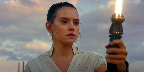 Rey at the end of Star Wars The Rise of Skywalker