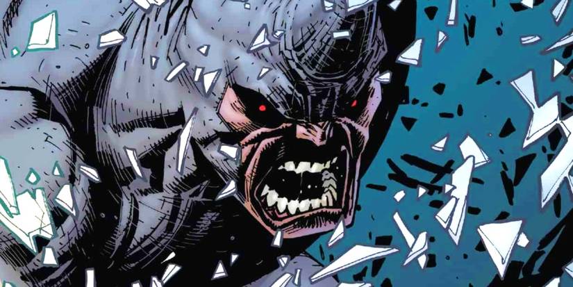 Rhino charging and looking angry in Marvel Comics