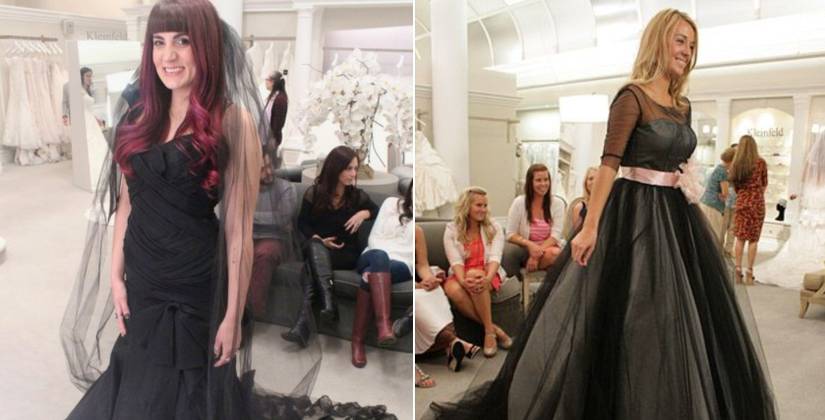 say yes to the dress black dress Bride Tried on Black Wedding Gown on 'Say Yes to the Dress'