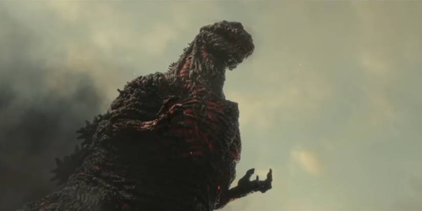 Godzilla towered above a cloud of smoke in Shin Godzilla