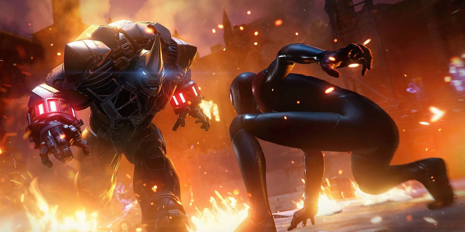 Spider-Man: Miles Morales Rhino Boss Fight Shows Off PS5 Ray Tracing