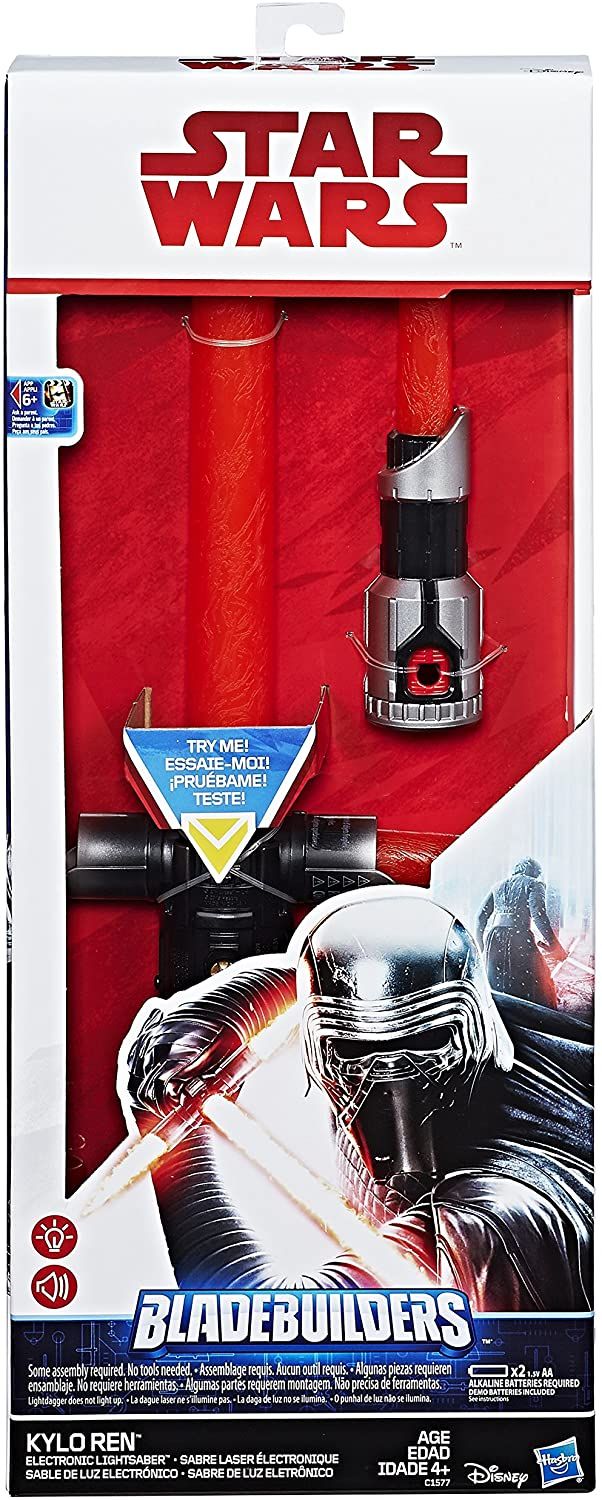 Star Wars The Last Jedi Bladebuilders Kylo Ren Electronic Lightsaber b