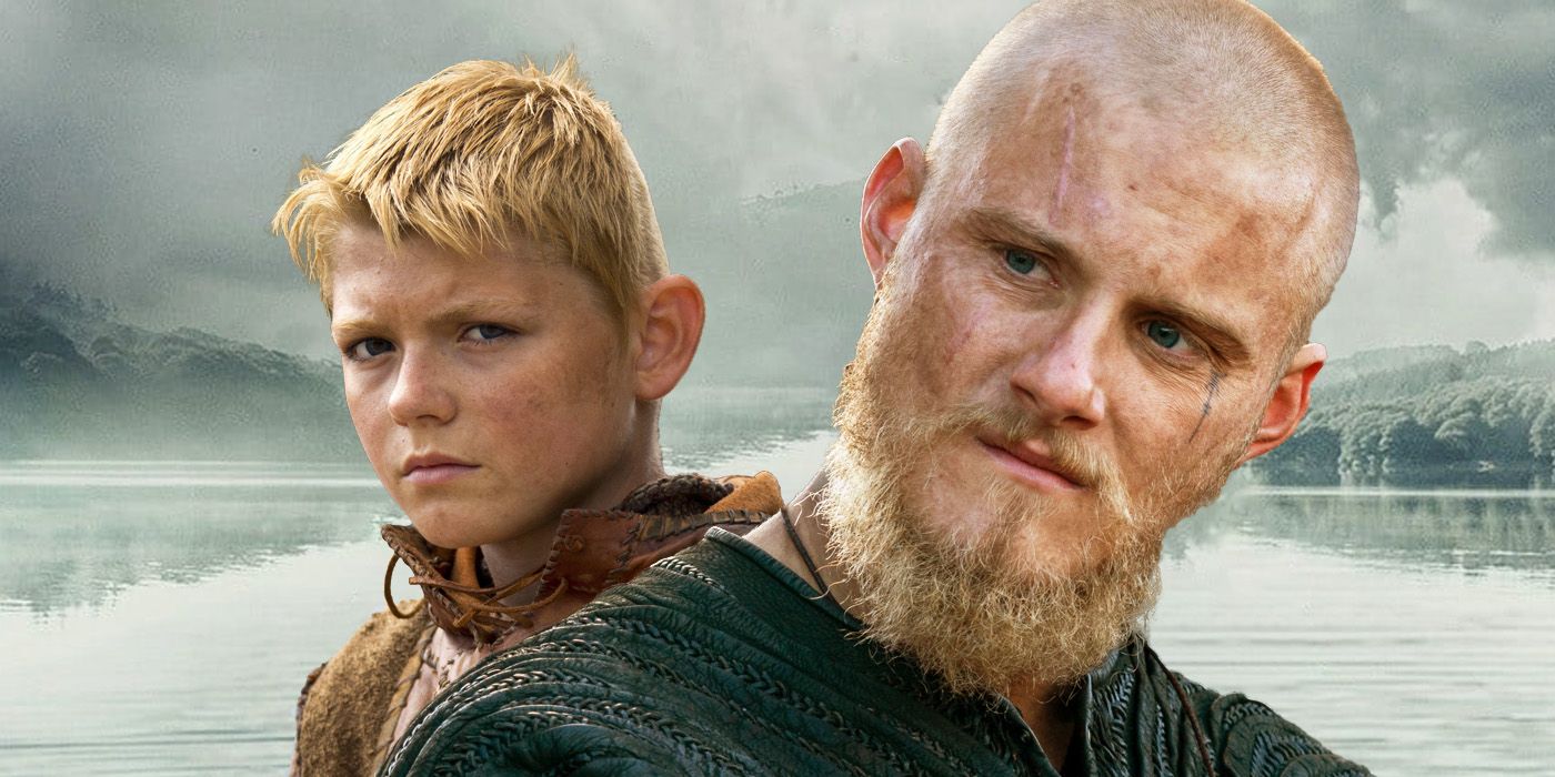 Young and Adult Bjorn in Vikings