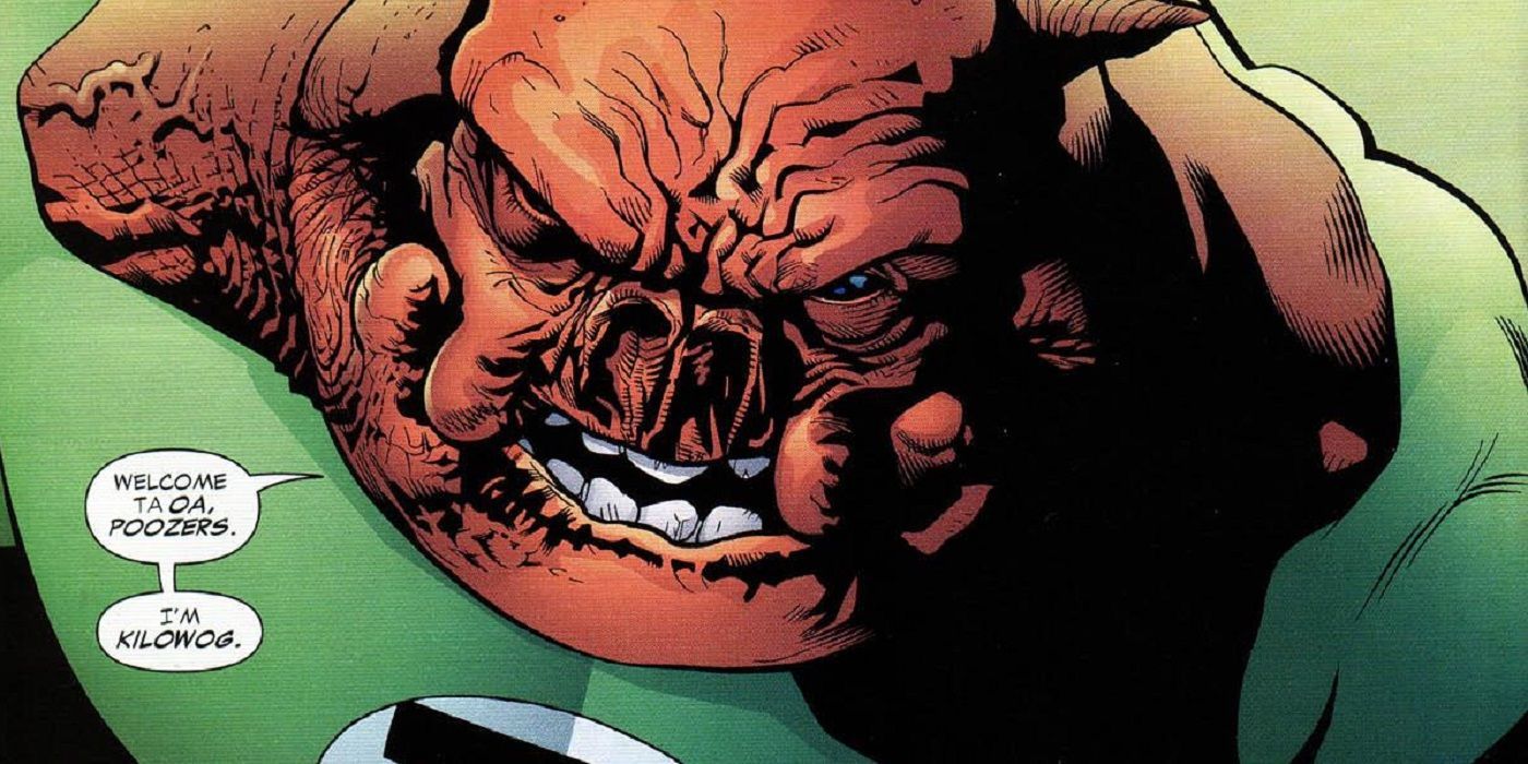 An image of Kilowog looking angry in DC comics