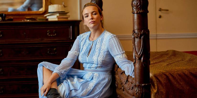 blue dress killing eve Killing Eve: Villanelle's 10 Best Outfits On The Show