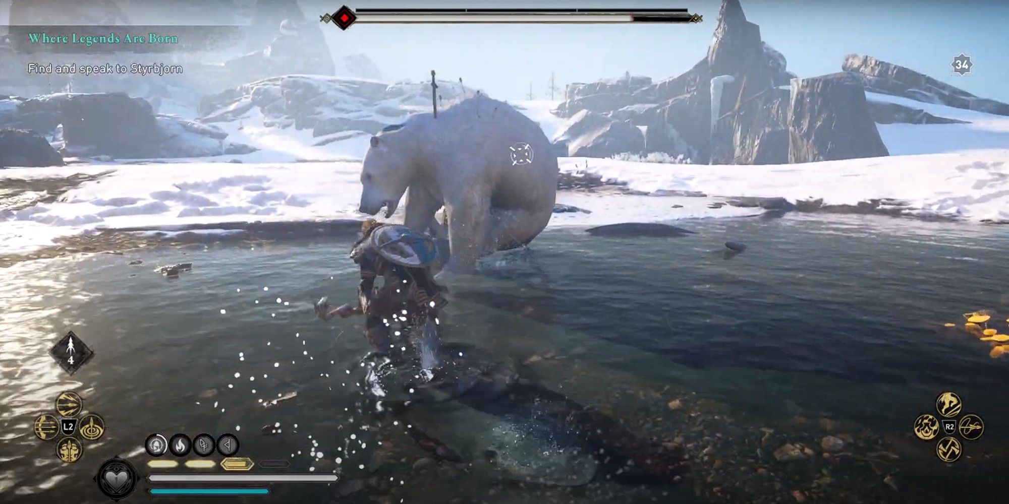 How to Find The Legendary Bear of Blue Waters in Assassin's Creed Valh...