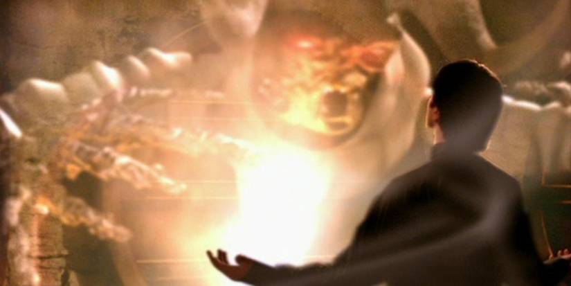 A Primeira Mal habitando Caleb em Buffy The Vampire Slayer
