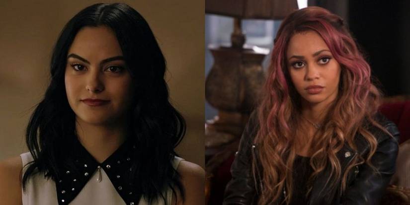 Camila Mendes as Veronica Lodge &amp; Vanessa Morgan as Toni Topaz in Riverdale