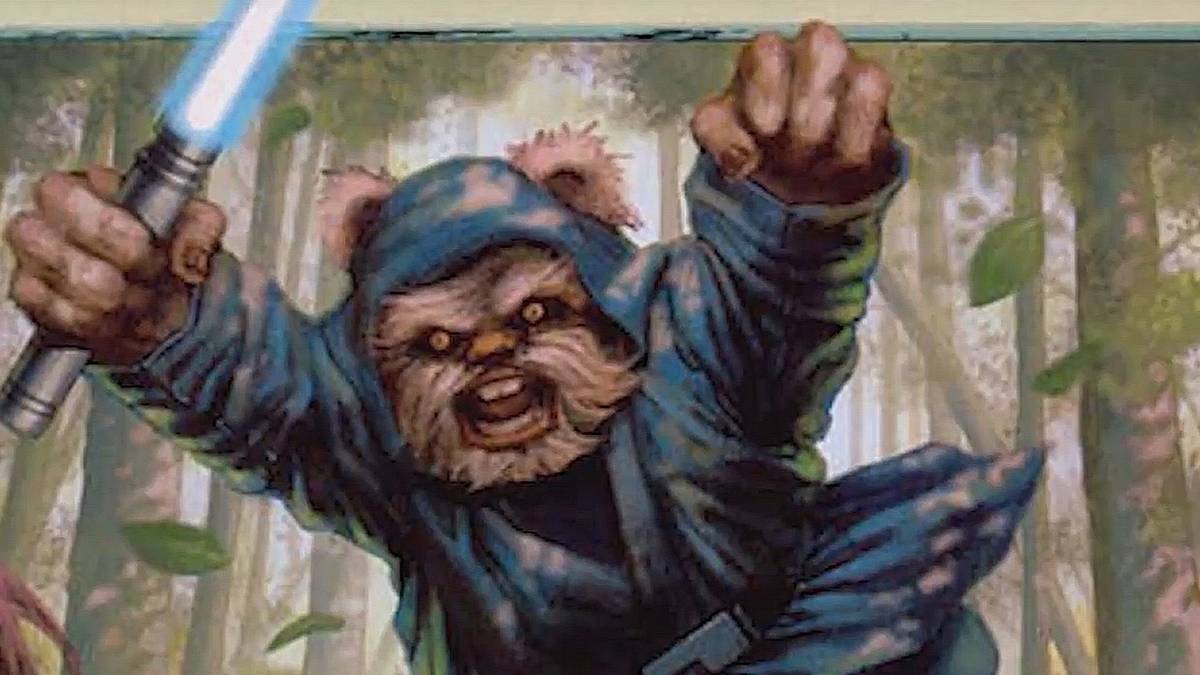 Ewok Jedi Art