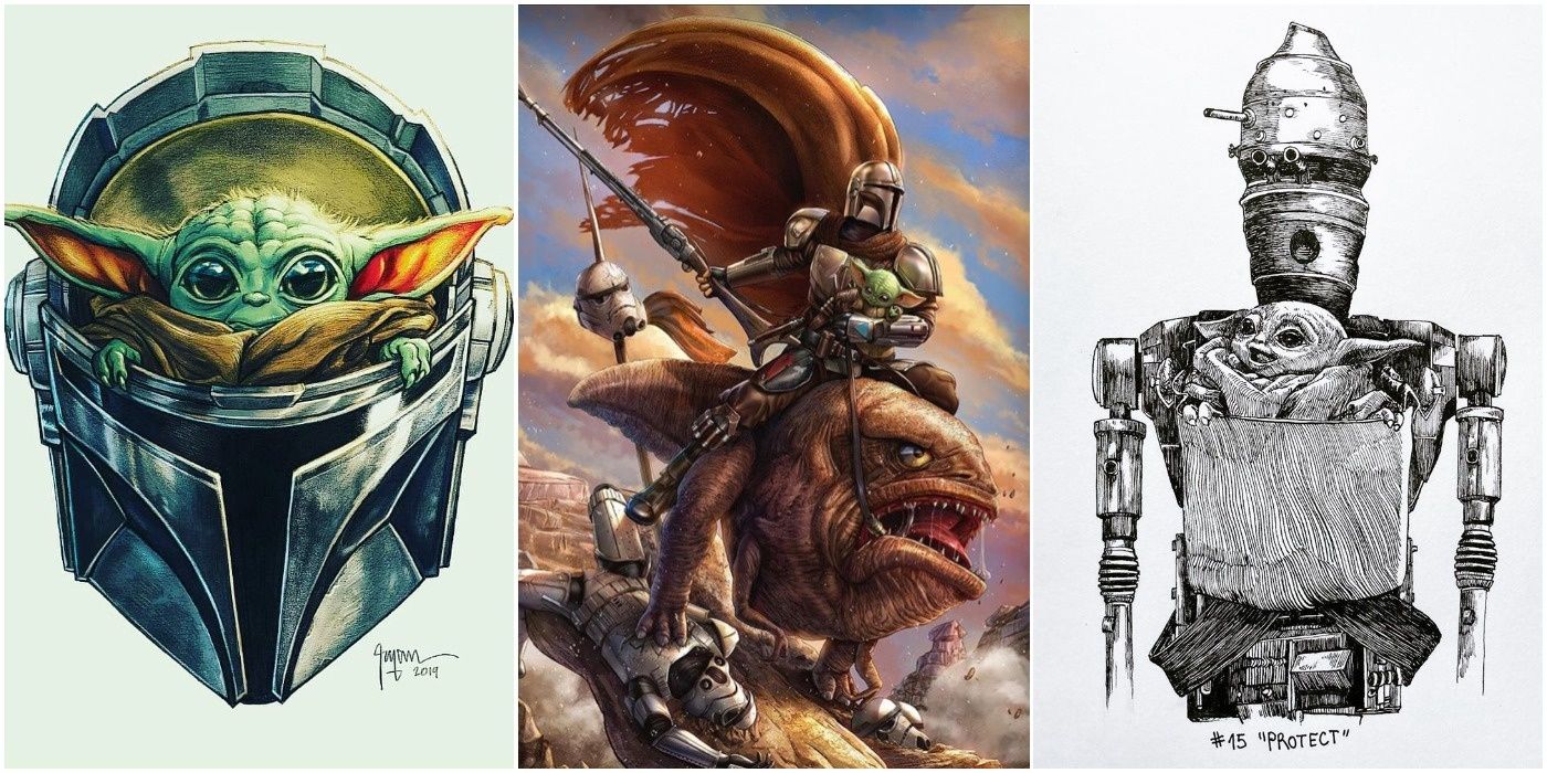 The Mandalorian 10 Pieces Of Baby Yoda Fan Art That Will Get You Excited For Season 2