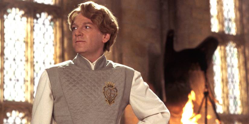 Gilderoy Lockhart with his hand on his waist