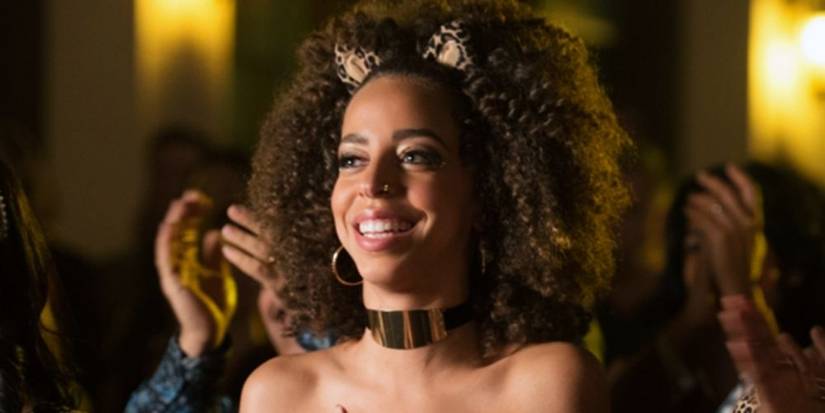 Hayley Law as Valerie laughing in Riverdale