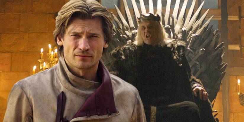 Rei Louco e Jaime Lannister em Game of Thrones