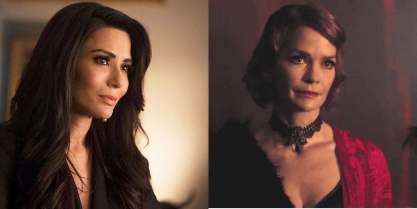 Marisole Nicholes as Hermione Lodge &amp; Nataline Boltt as Penelope Blossom in Riverdale