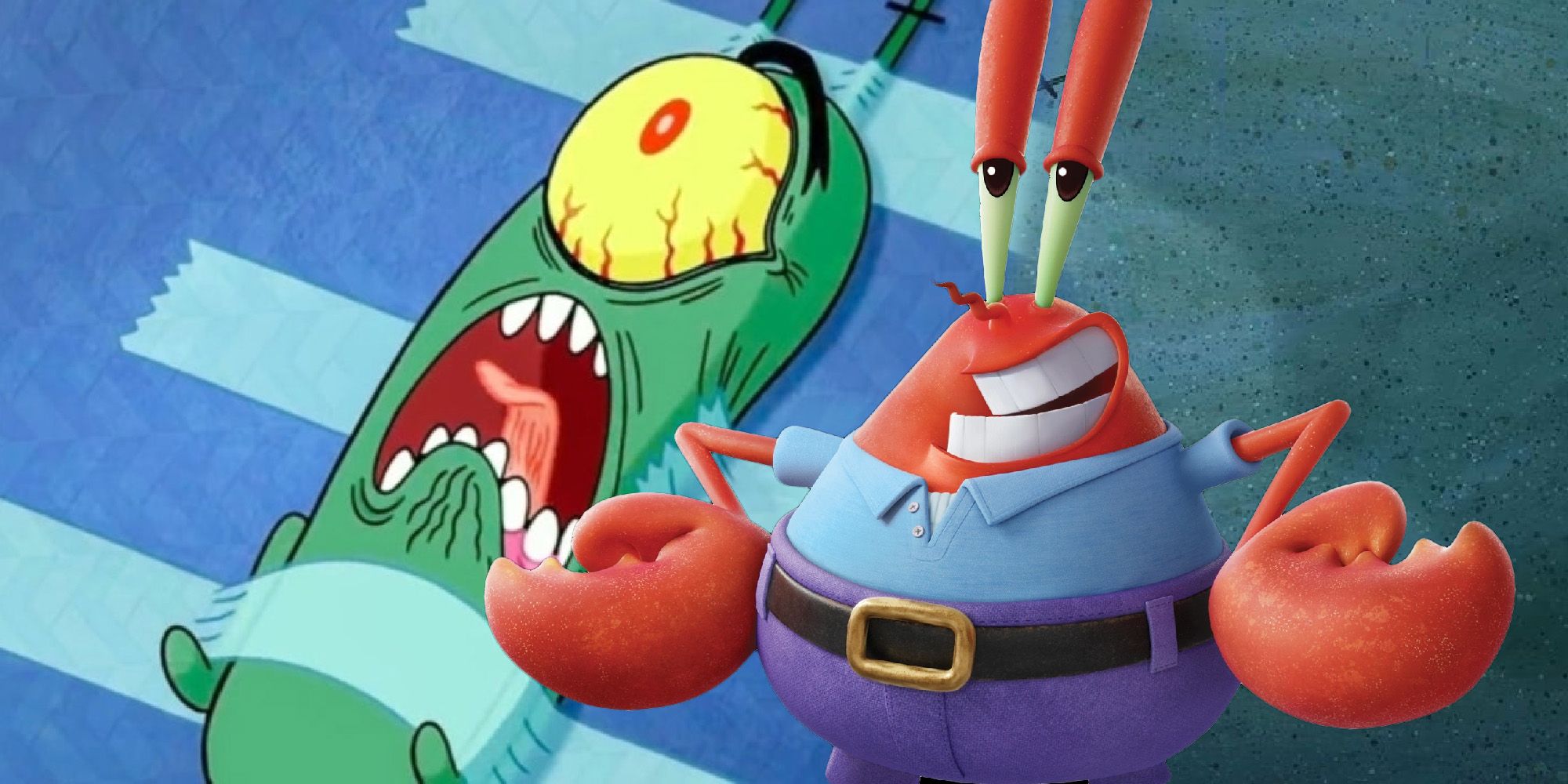 the one between Mr. Krabs and Plankton, but why do they hate each other so ...