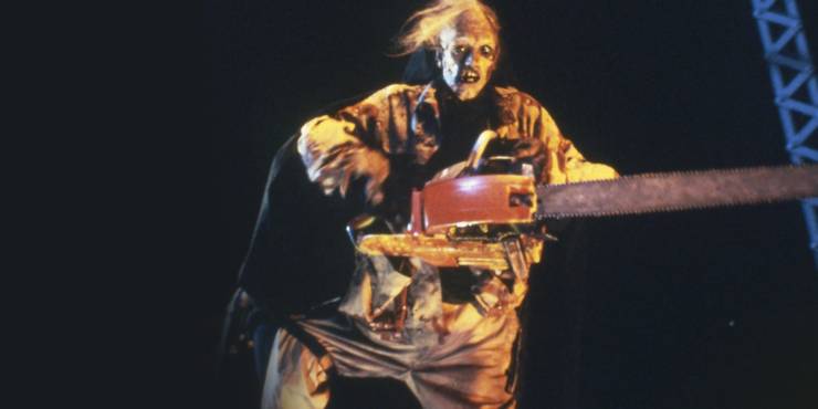 Fan Favorite Low Budget Horror Movies That Got Better Big Budget Sequels, Ranked 17 Opening Sequence Texas Chainsaw Massacre 2 Leatherface Cropped.jpg?q=50&fit=crop&w=740&h=370&dpr=1