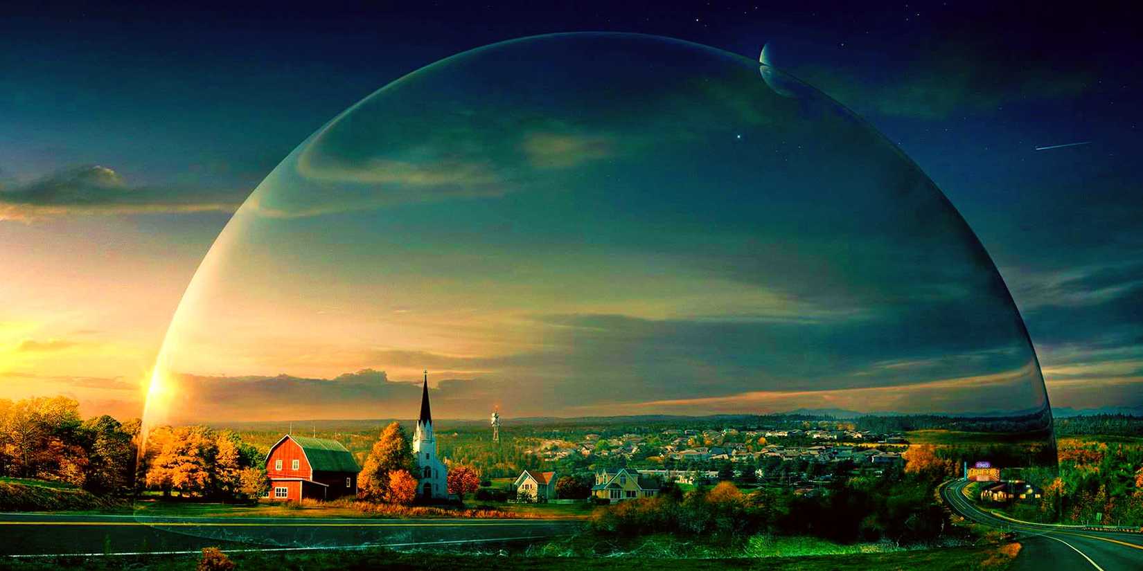 The dome in Stephen King's Under the Dome CBS Adaptation.