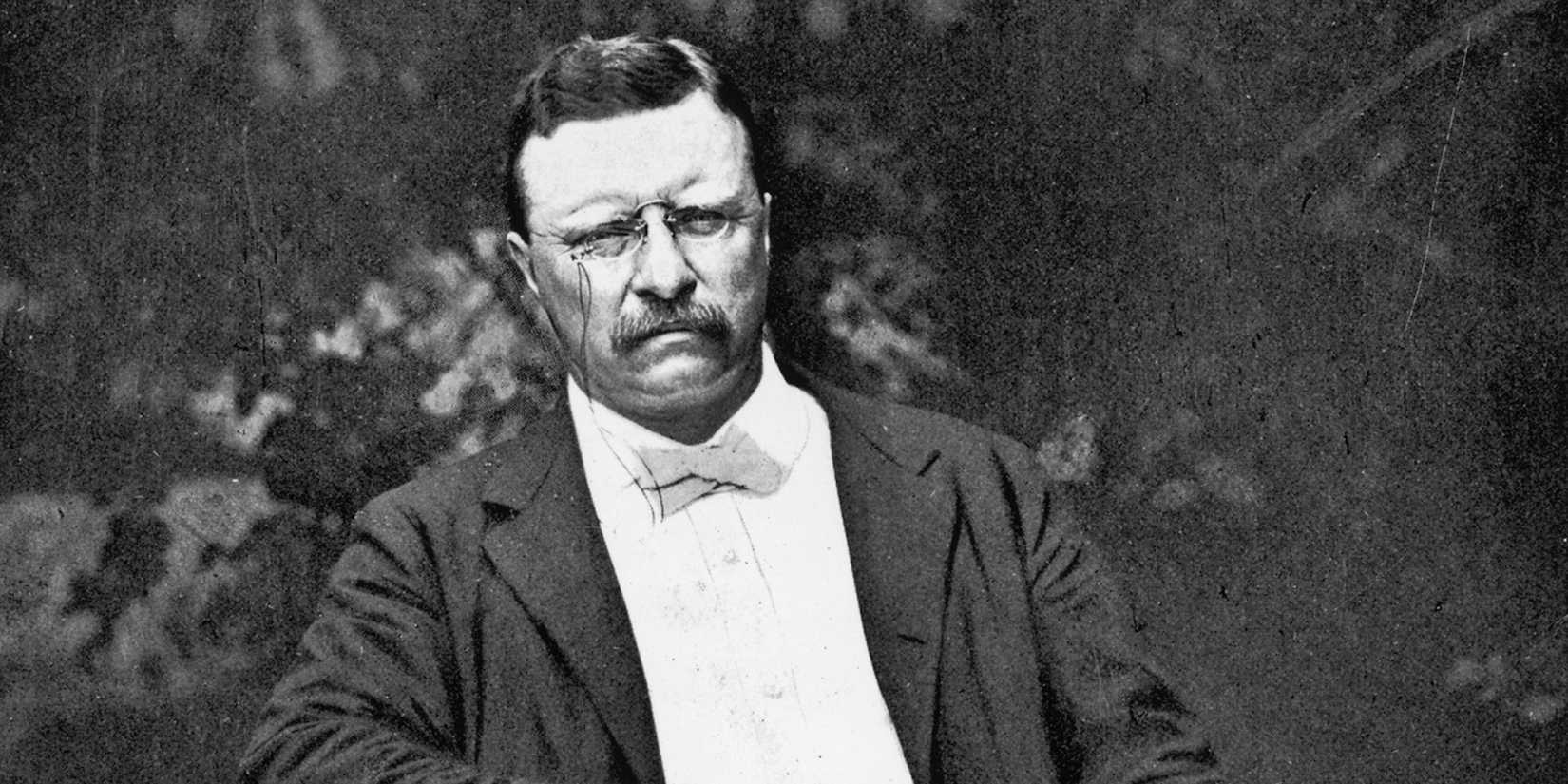 Teddy Roosevelt looking at the camera