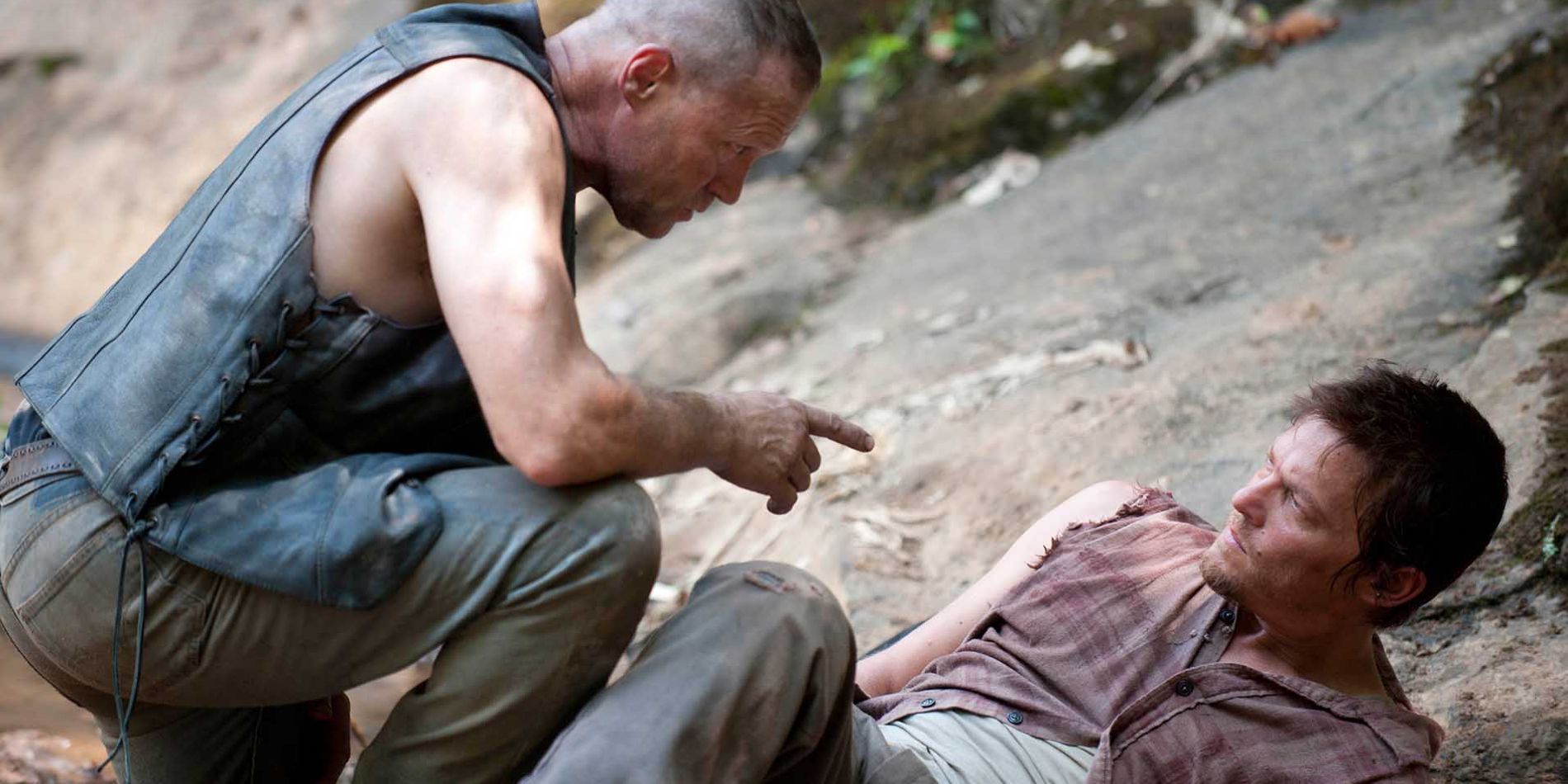 Daryl e Merle Dixon lado a lado em The Walking Dead